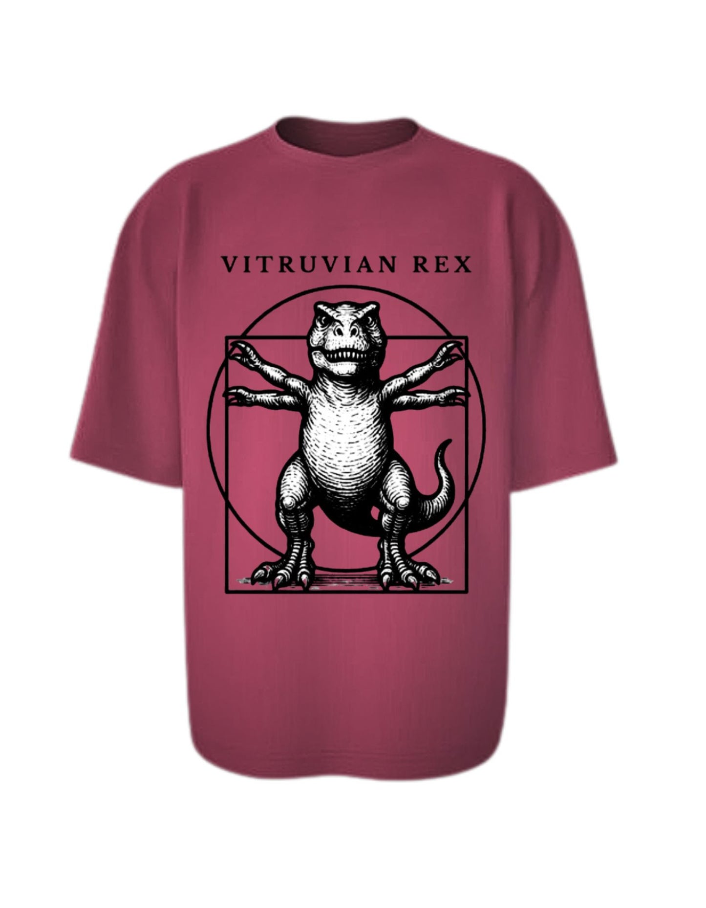 Camisa Manga Corta Oversize - Vitruvian Rex
