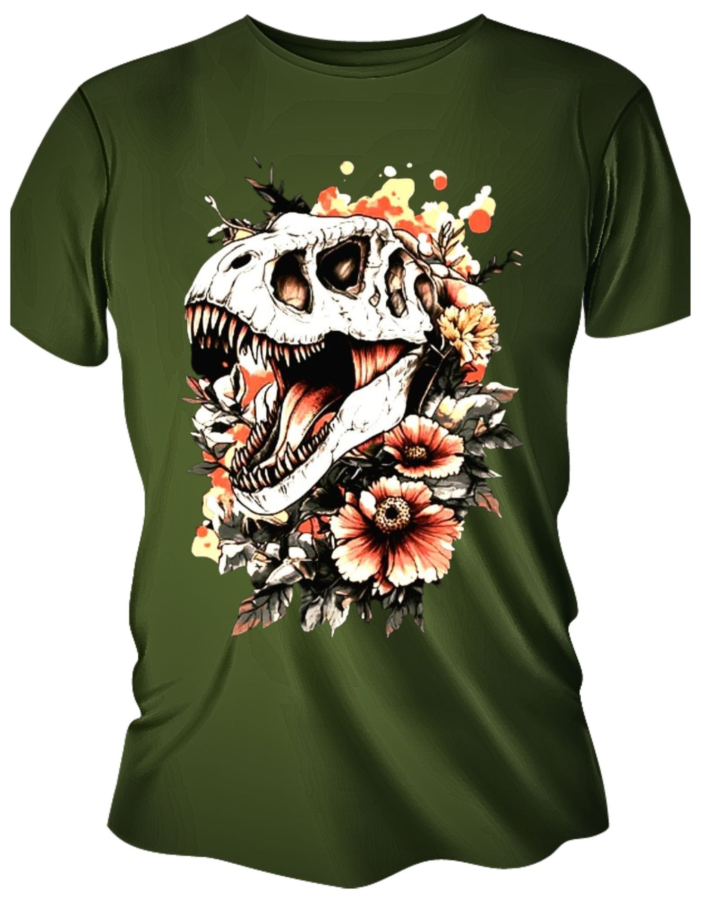 Camisa Manga Corta - Dino Flower