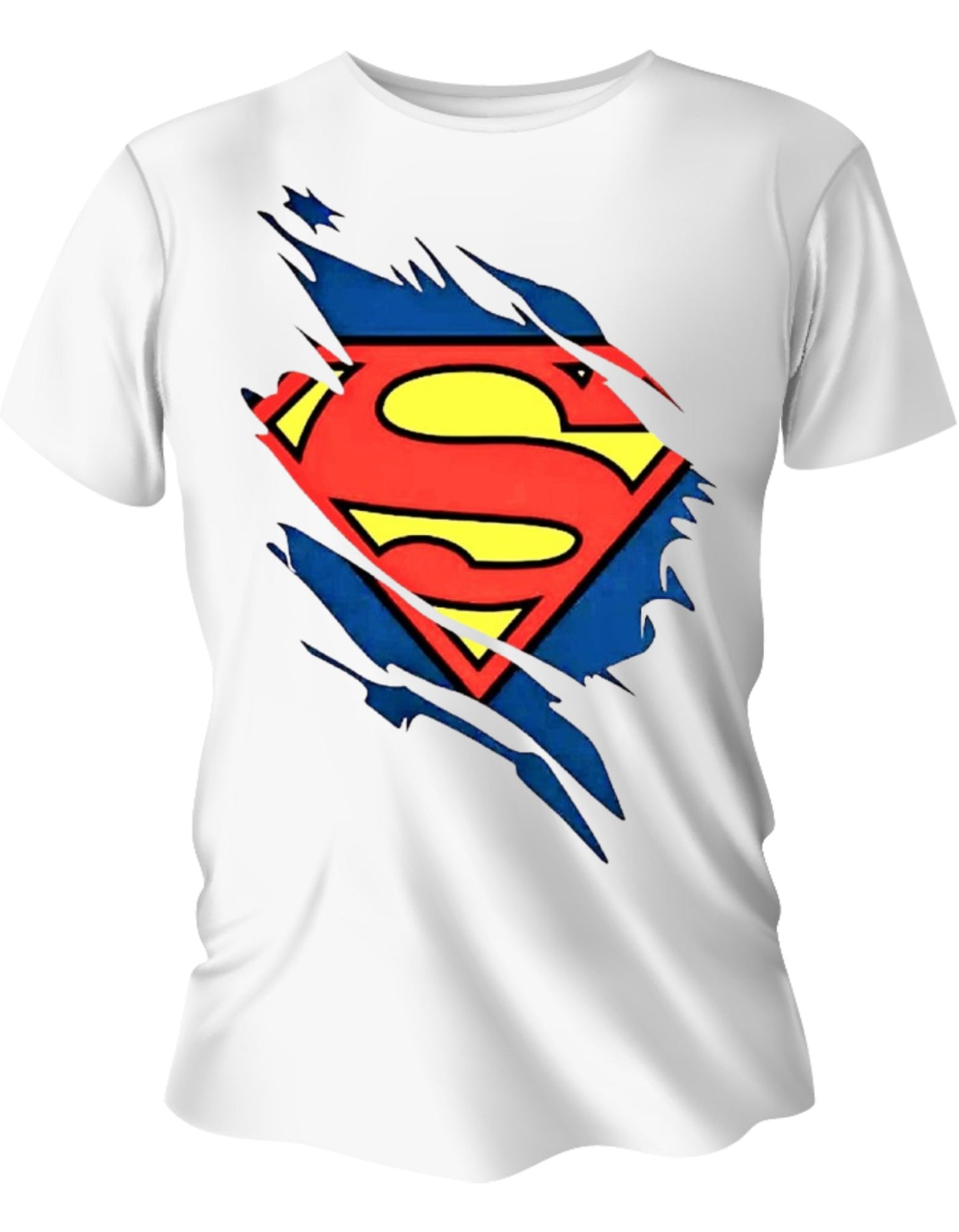 Camisa Manga Corta Para Niños - Superman Al Descubierto