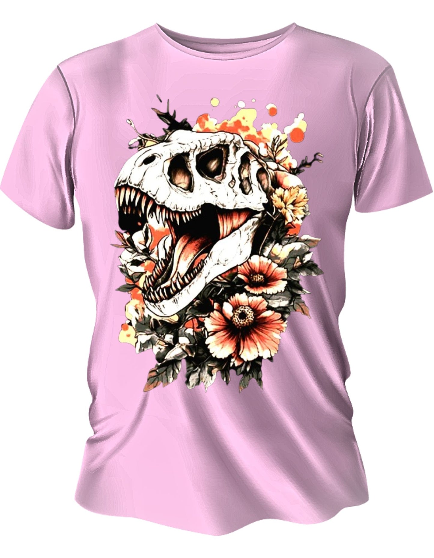Camisa Manga Corta - Dino Flower