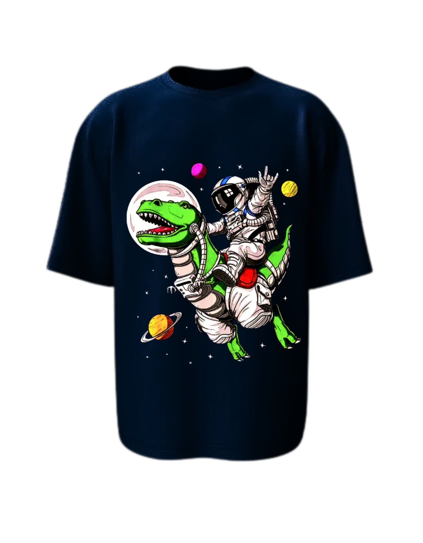 Camisa Manga Corta Oversize - T Rex Interestelar