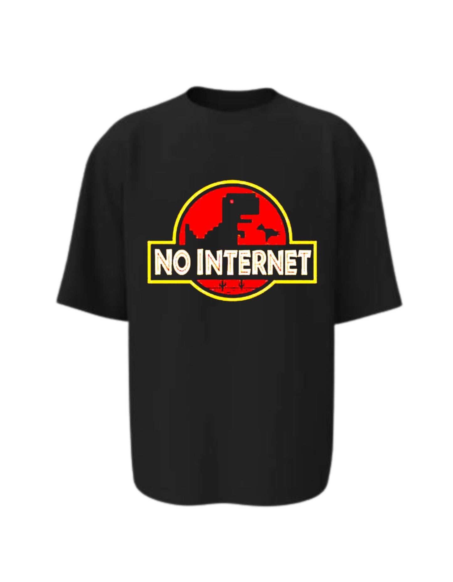 Camiseta Manga Corta Oversize - No Internet