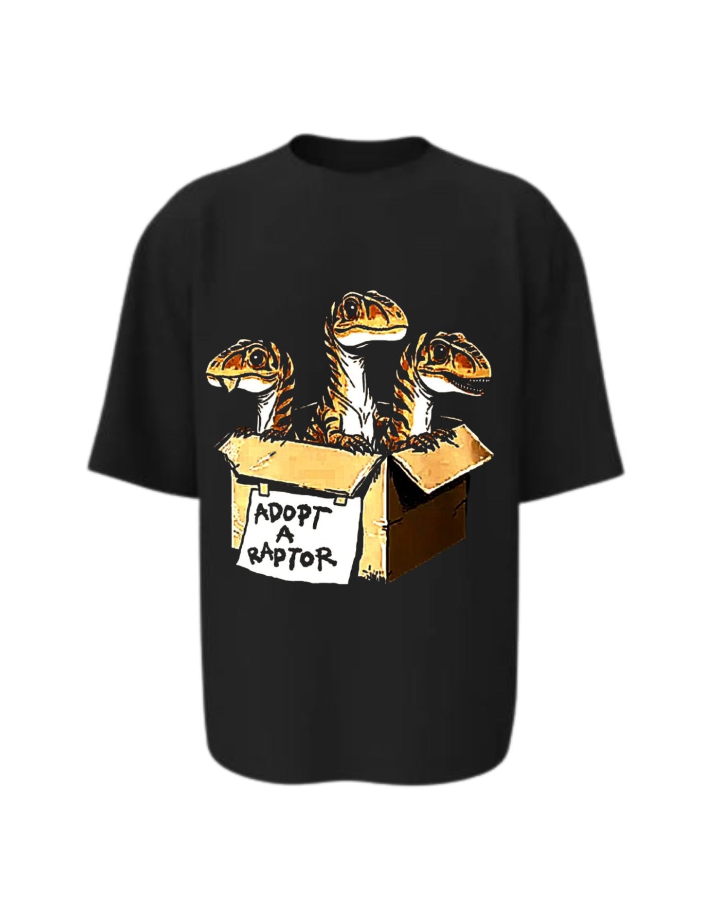 Camisa Manga Corta Oversize - Adopta Un Raptor
