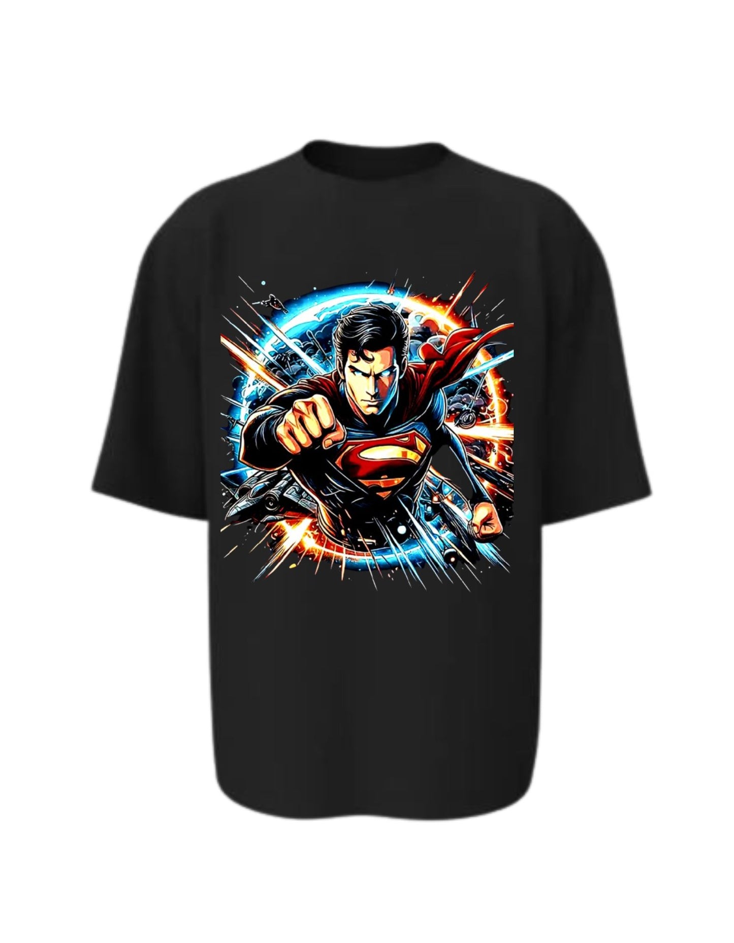 Camisa Manga Corta Oversize - Superman