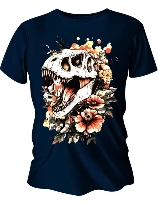 Camisa Manga Corta - Dino Flower