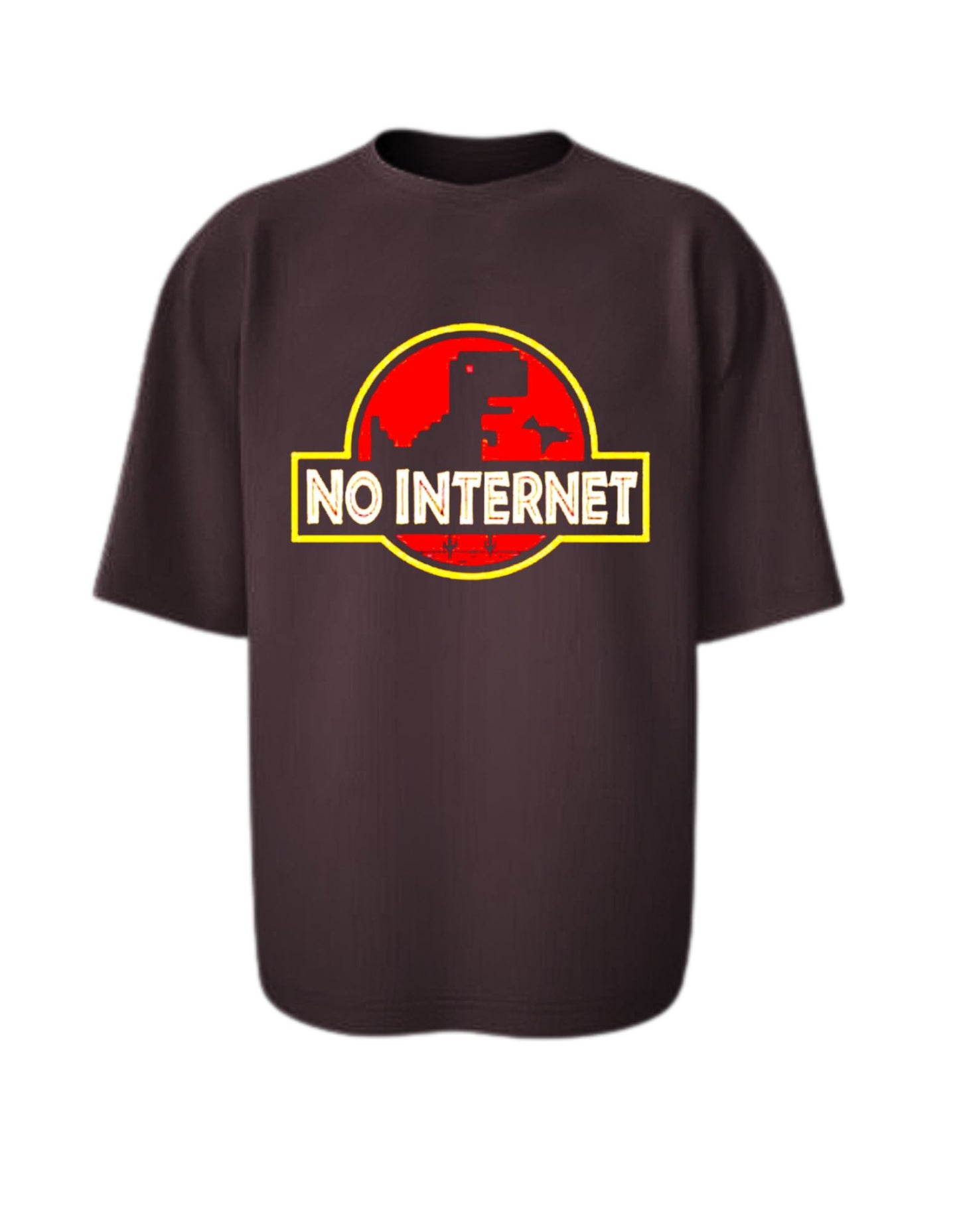 Camiseta Manga Corta Oversize - No Internet