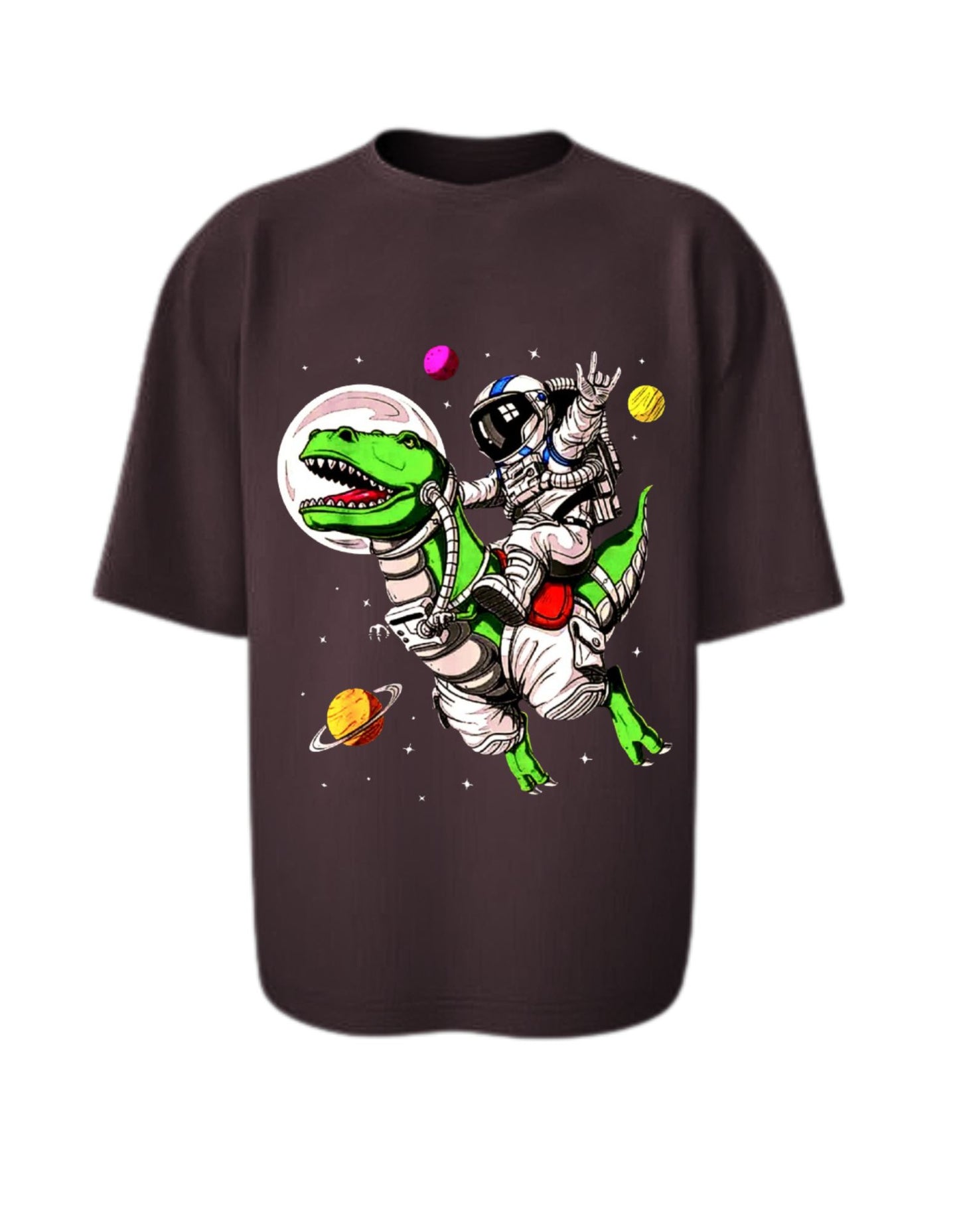 Camisa Manga Corta Oversize - T Rex Interestelar