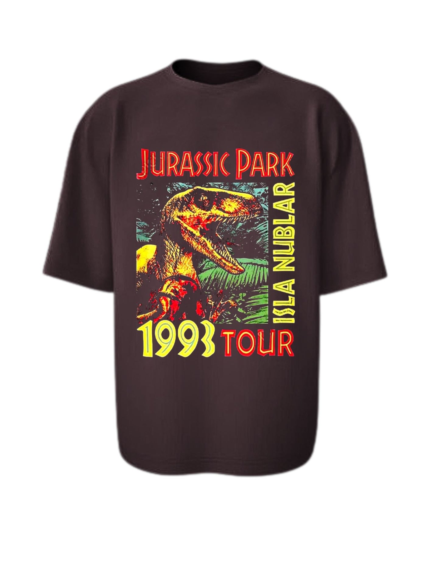 Camisa Manga Corta Oversize - Jurassic Park 1993 Tour