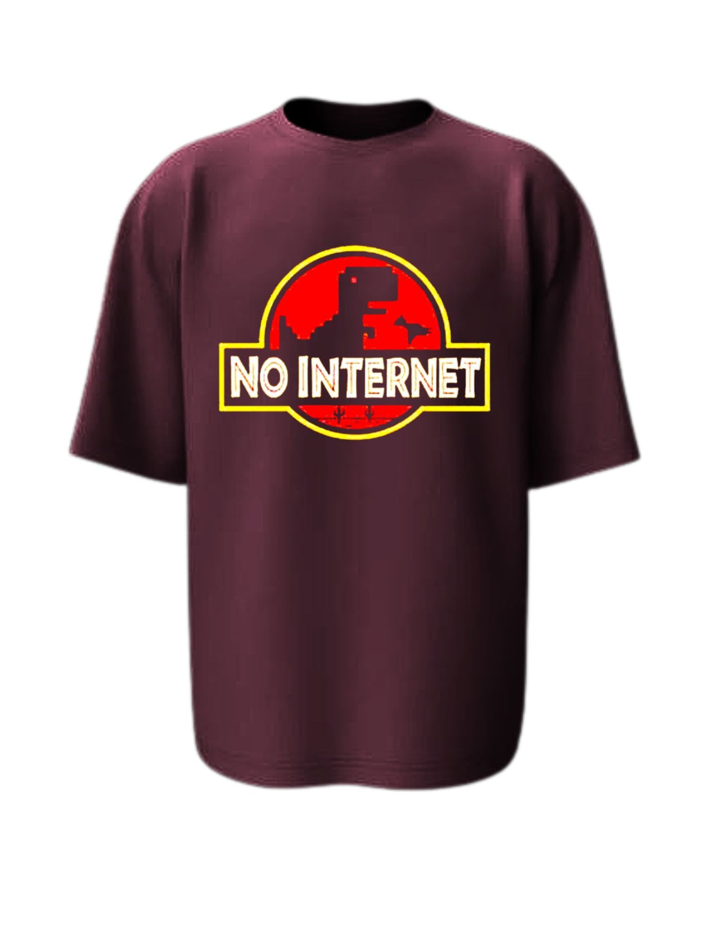 Camiseta Manga Corta Oversize - No Internet