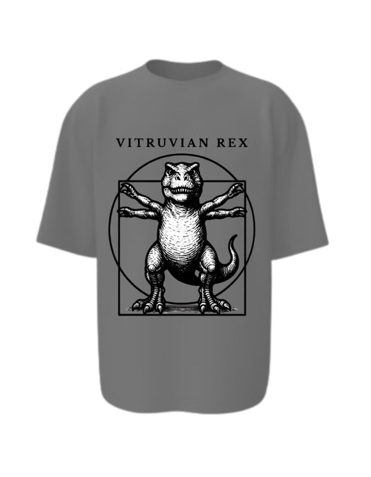 Camisa Manga Corta Oversize - Vitruvian Rex