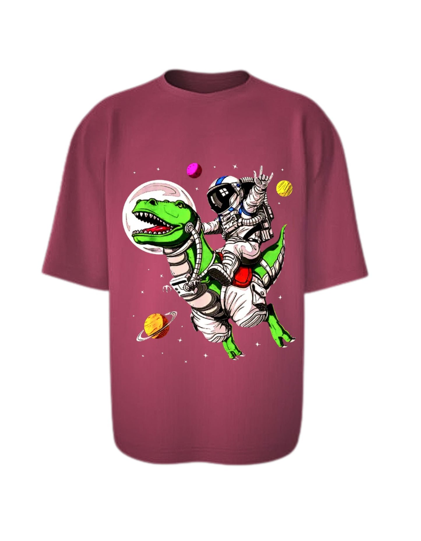 Camisa Manga Corta Oversize - T Rex Interestelar