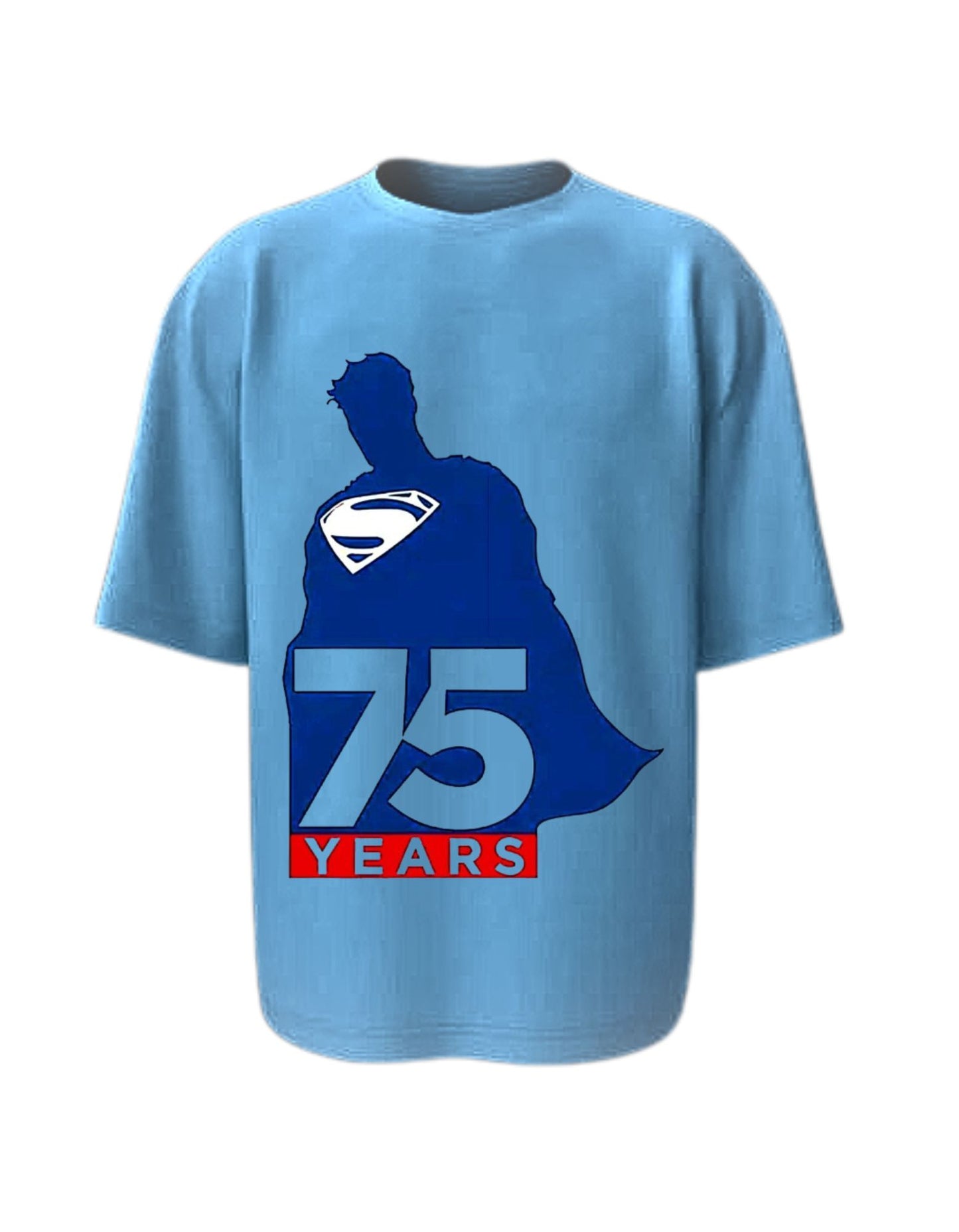 Camisa Manga Corta Oversize - 75 Años Con Superman