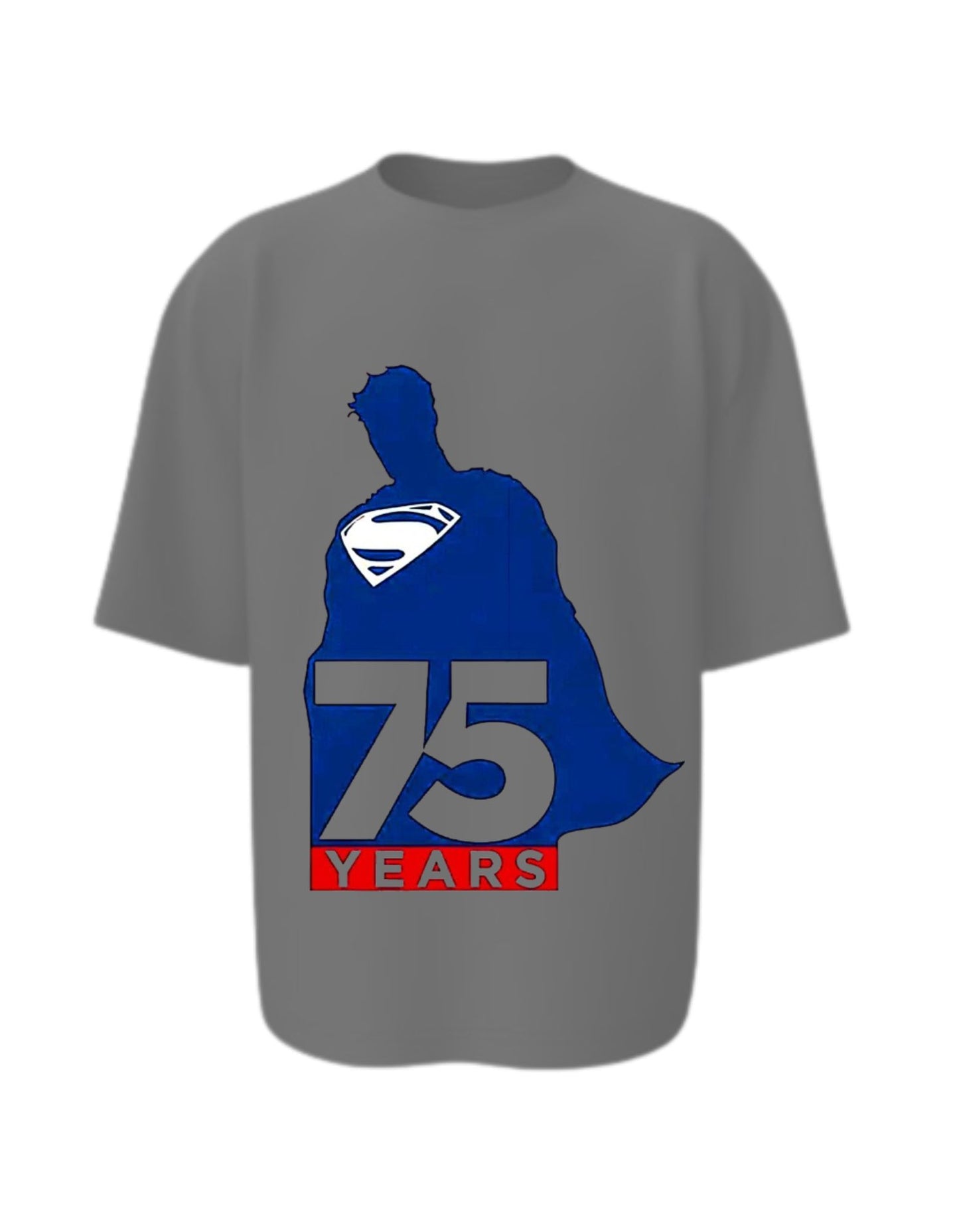 Camisa Manga Corta Oversize - 75 Años Con Superman