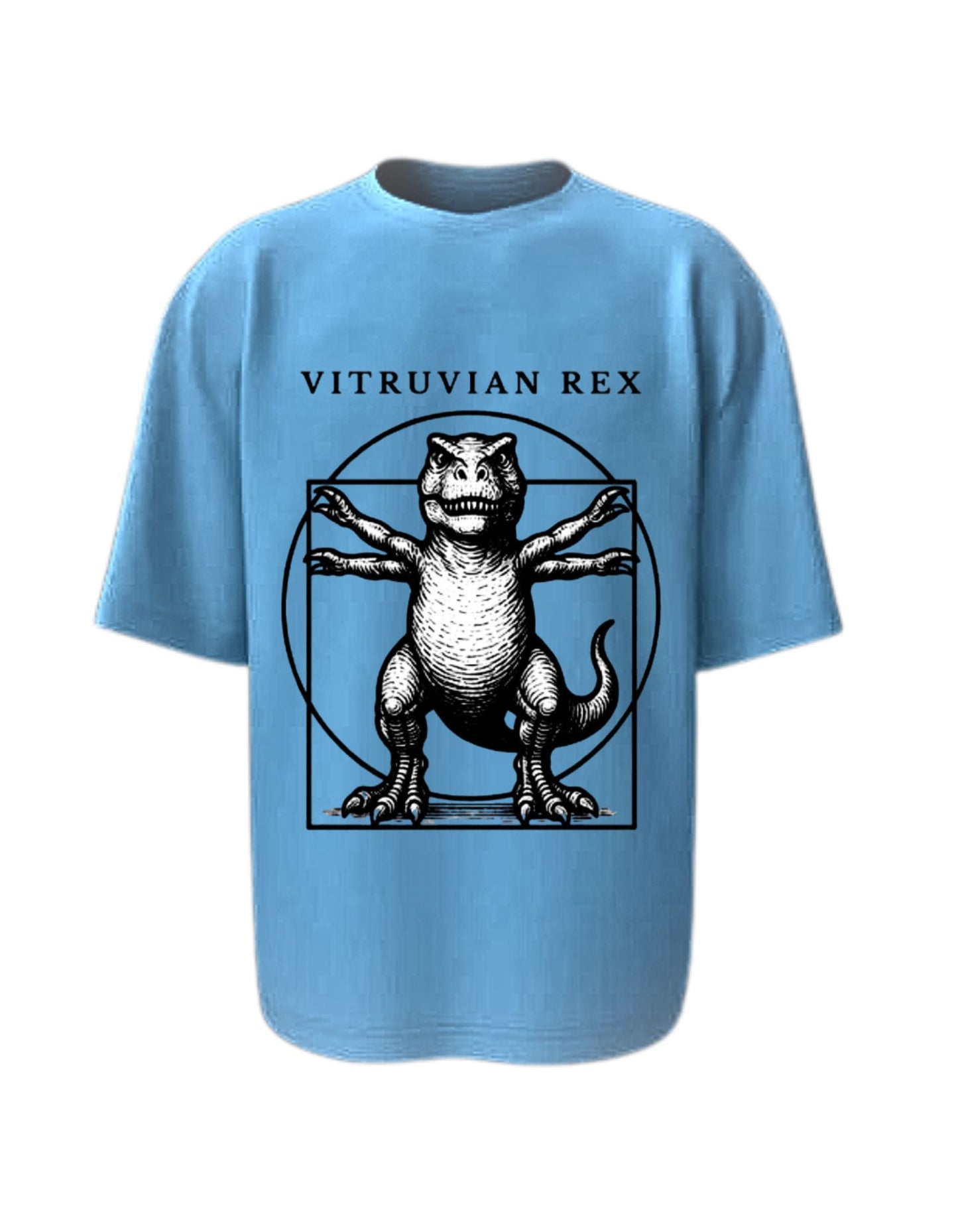 Camisa Manga Corta Oversize - Vitruvian Rex