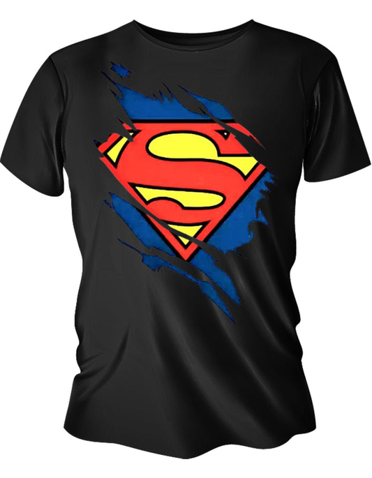 Camisa Manga Corta Para Niños - Superman Al Descubierto