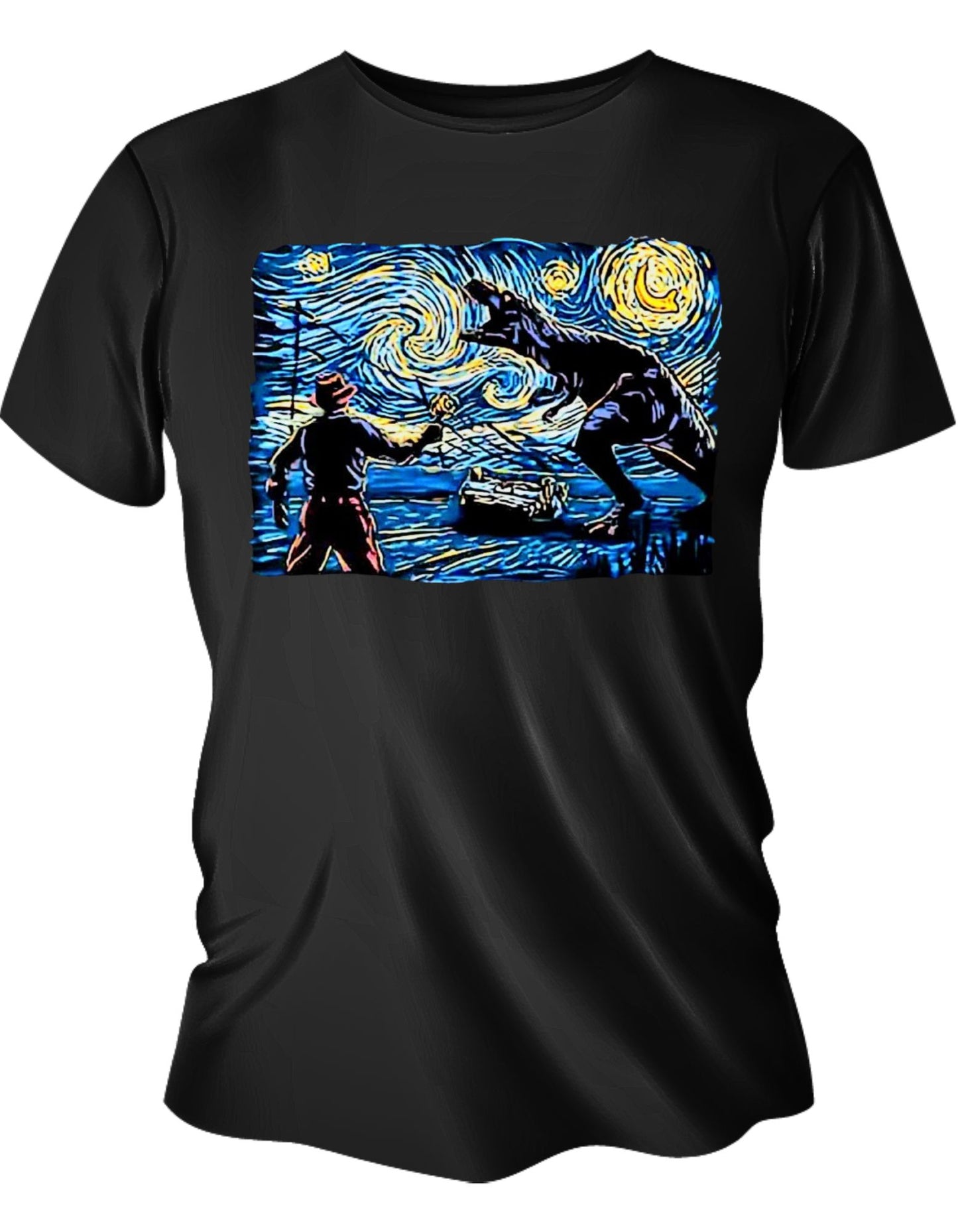 Camisa Manga Corta - Noche Estrellada de T-Rex