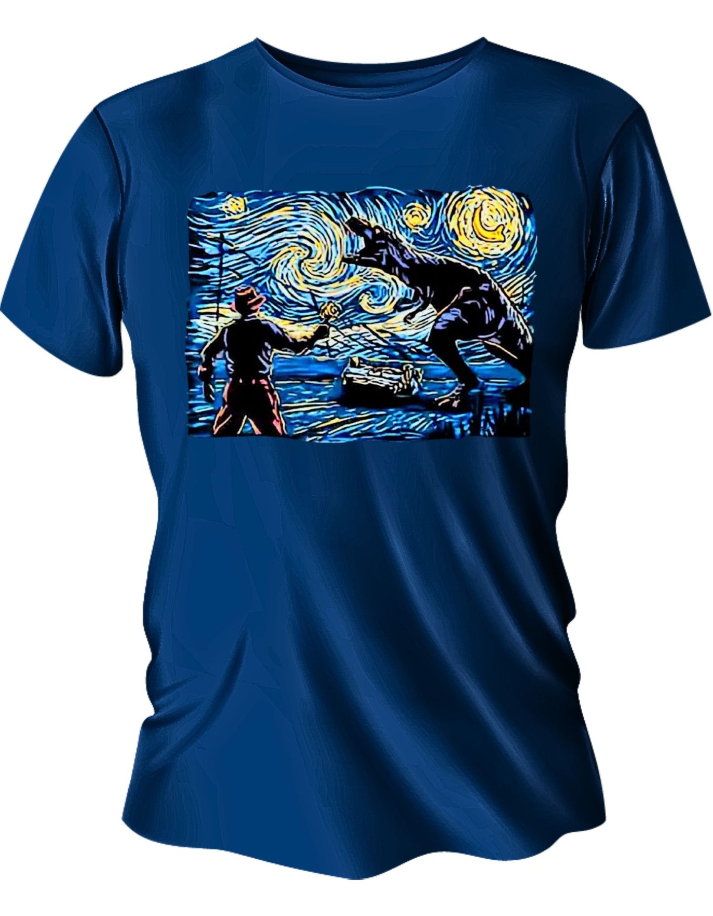 Camisa Manga Corta - Noche Estrellada de T-Rex