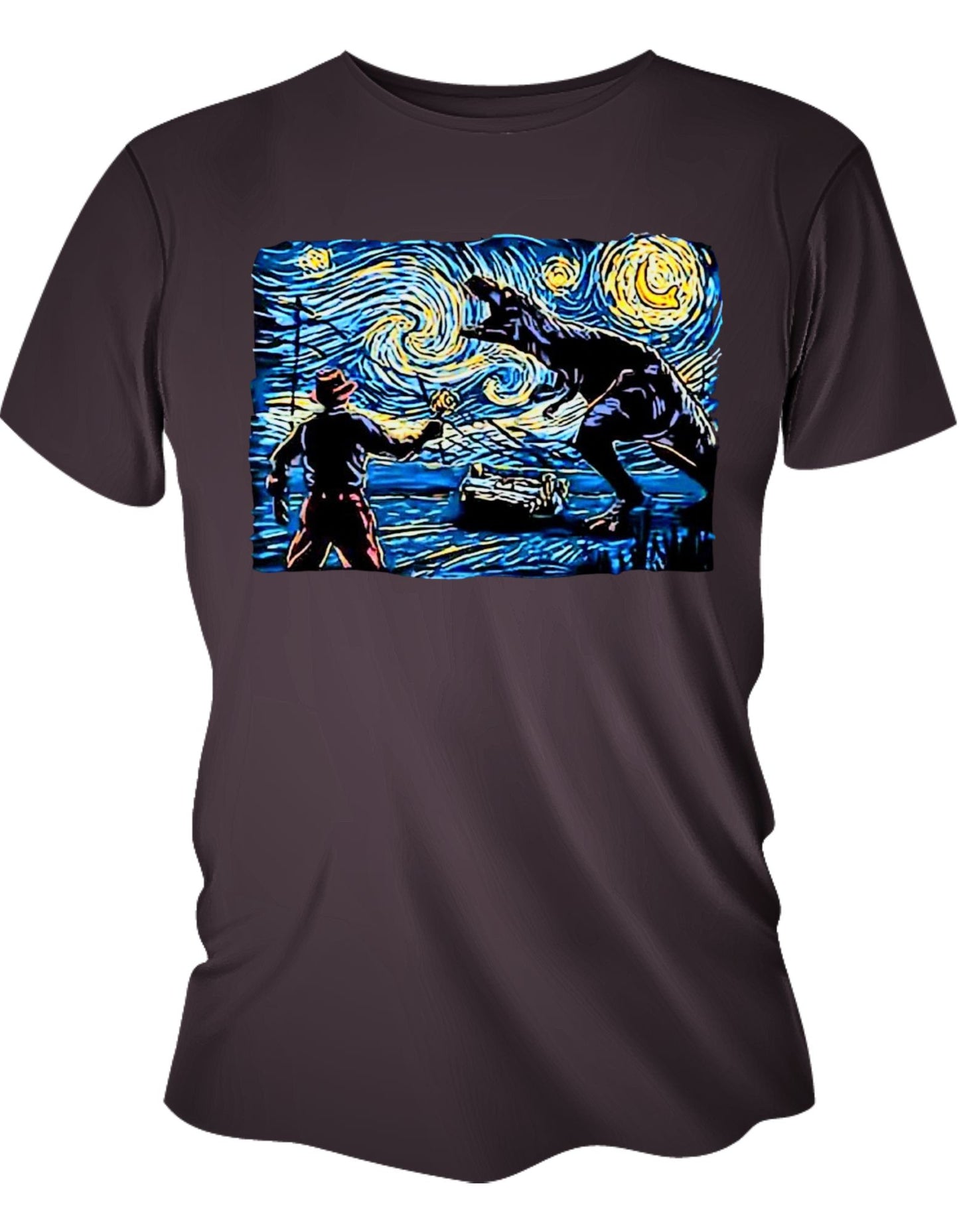 Camisa Manga Corta - Noche Estrellada de T-Rex