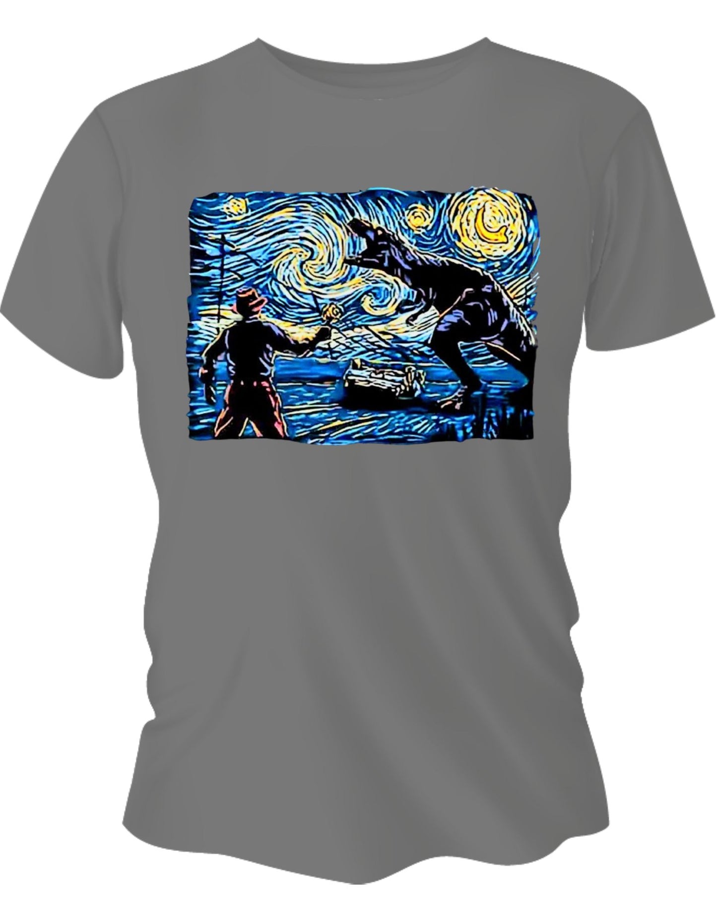 Camisa Manga Corta - Noche Estrellada de T-Rex