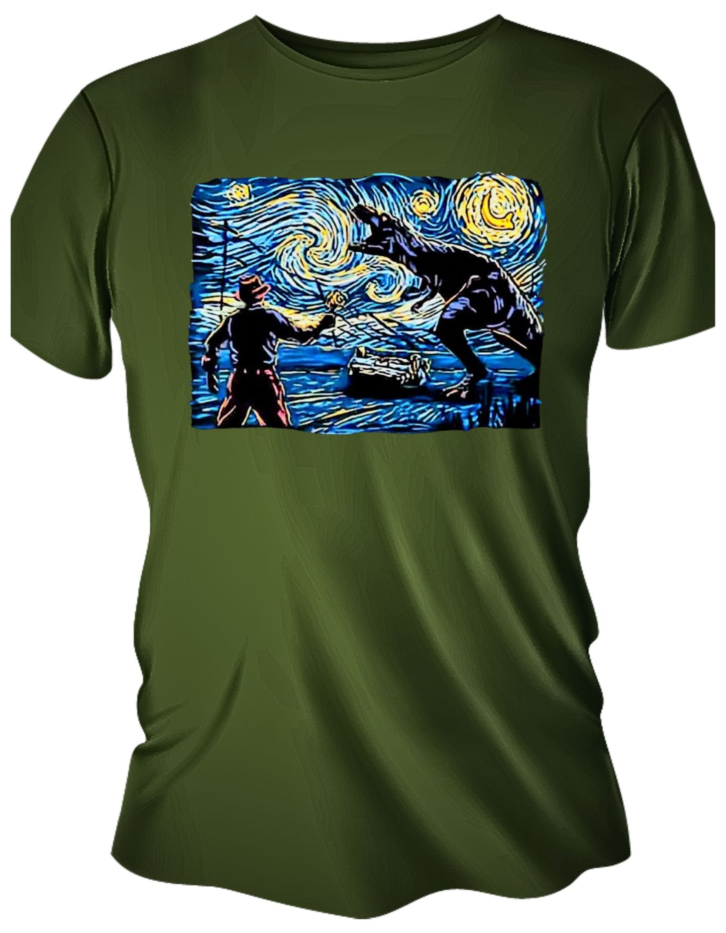 Camisa Manga Corta - Noche Estrellada de T-Rex