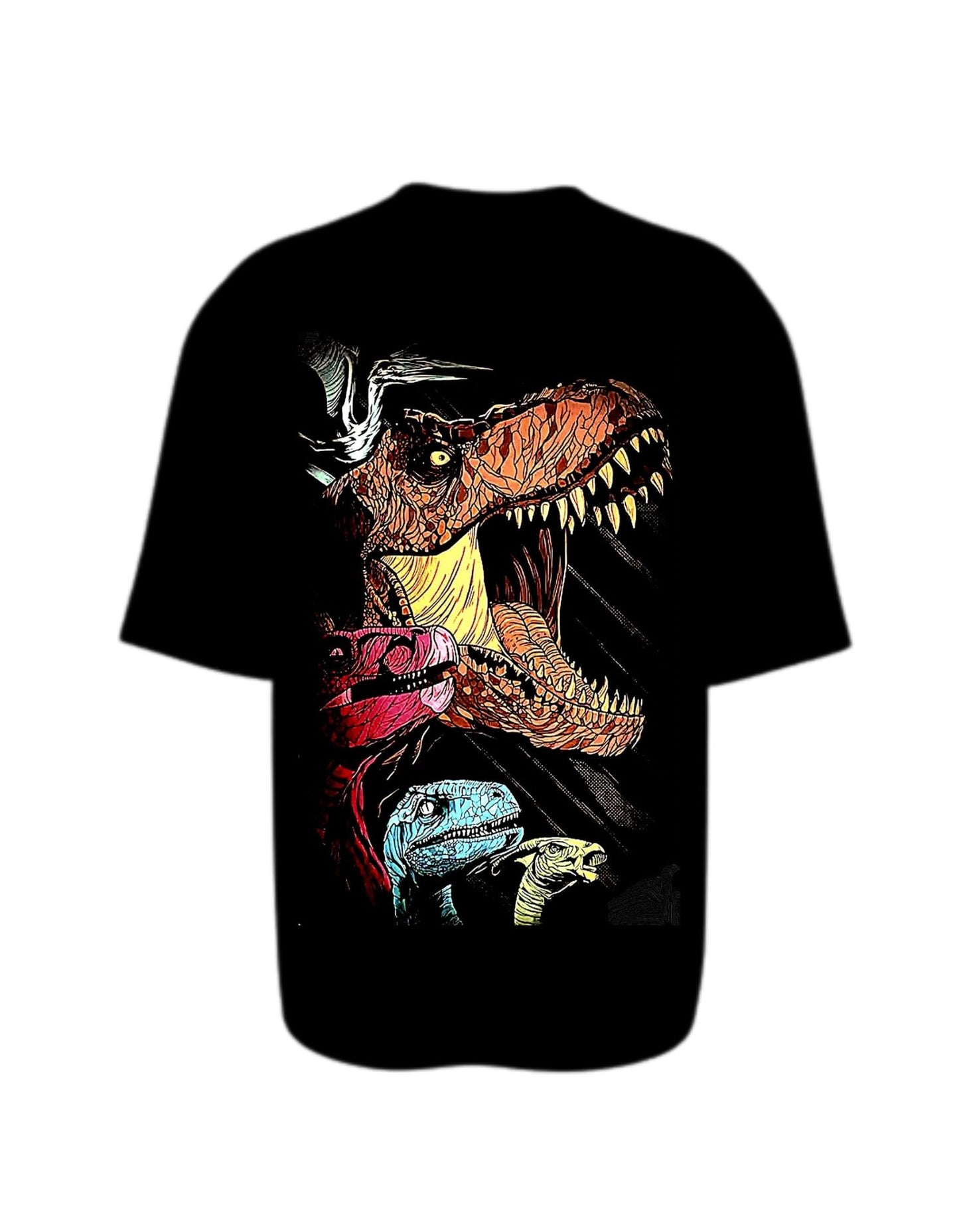 Camisa Manga Corta Oversize - Dinosaurios